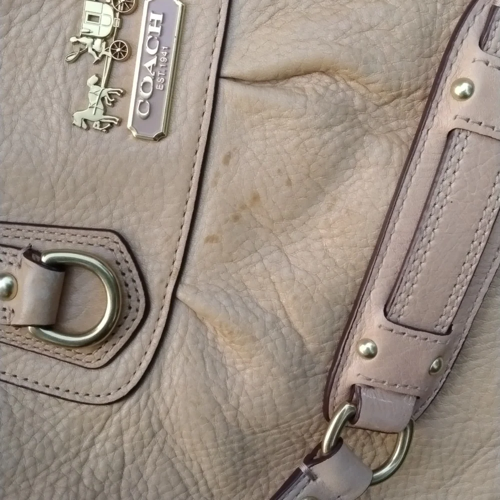 VINTAGE COACH, MADISON SABRINA Large, CAMEL/Gold